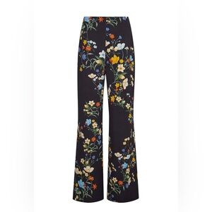 Cara Cara Pisa Flare Pants in Black Pressed Flower size 8